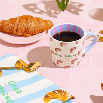 Good Morning Croissant Mug