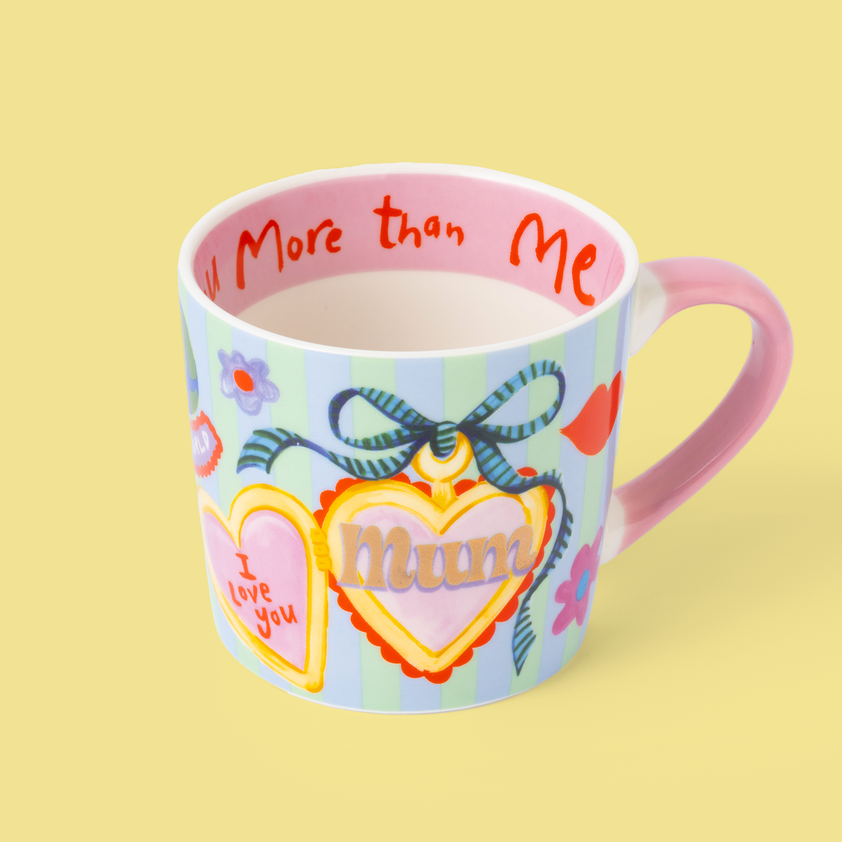 Mum Heart Charm Mug